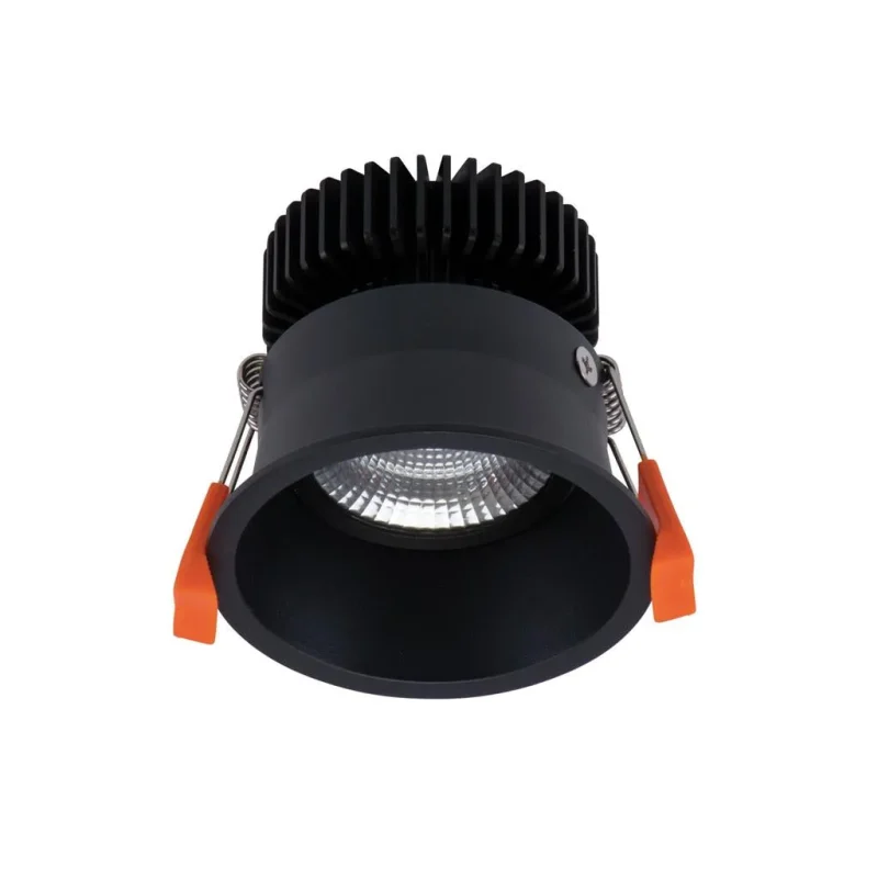 10w cct led downlight black