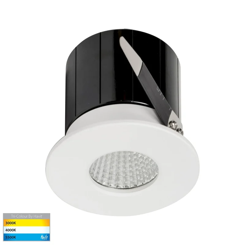 12w cct white downlight 70mm cutout easy install