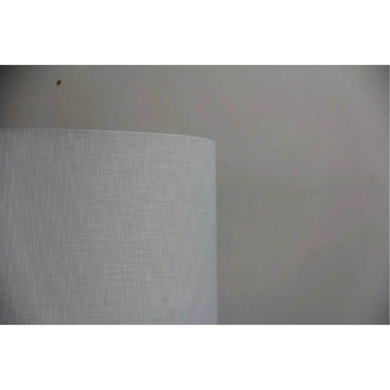 16 white linen drum shade easy returns