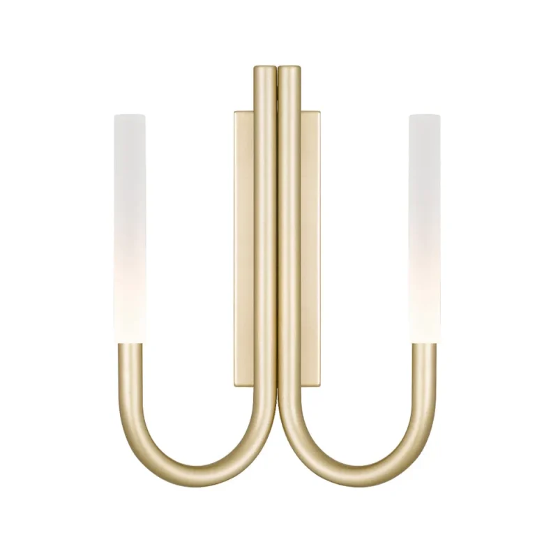 2 light gold wall light joshua collection