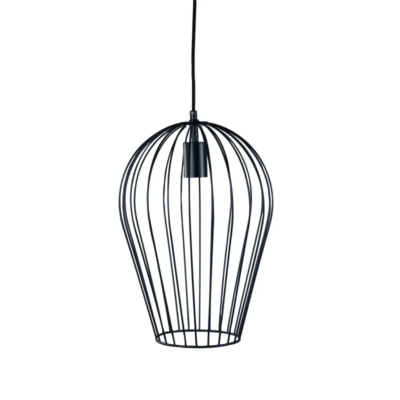 27 black single pendant light modern ceiling fixture 1