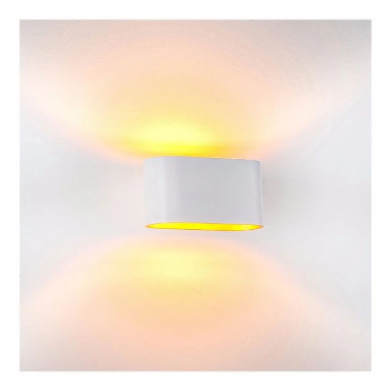 2w 3000k white aluminum wall light