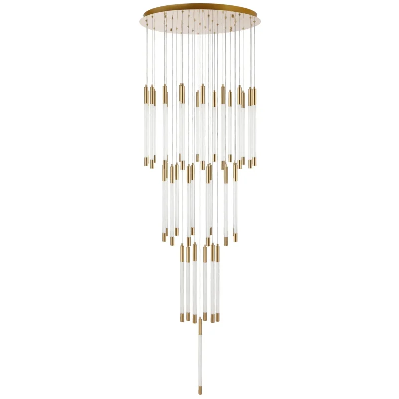 37 3w cool white led gold pendant light