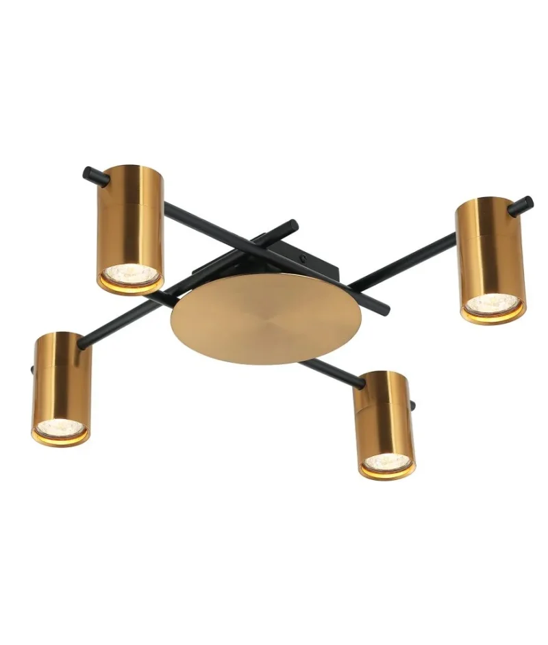 4 light brass spotlight tache