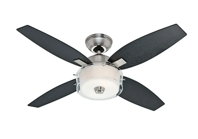 42 central park pewter ceiling fan w black oak roasted oak reversible blades