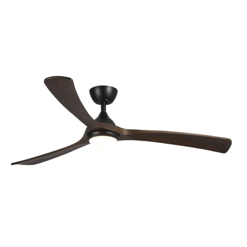 48 norfolk smart ceiling fan w led light black walnut finish