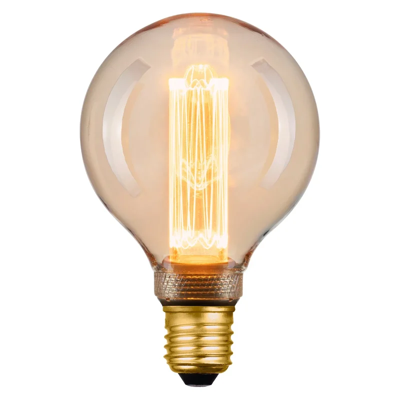 4w 1800k led vintage amber globe bulb e27 g95