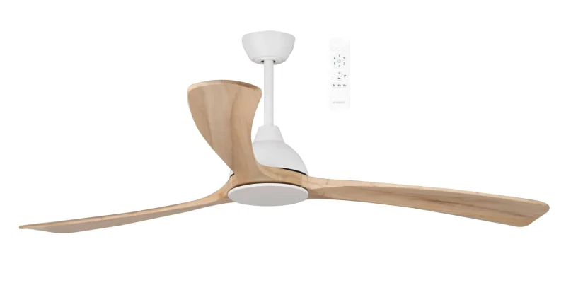 70 norfolk aero smart ceiling fan white natural finish