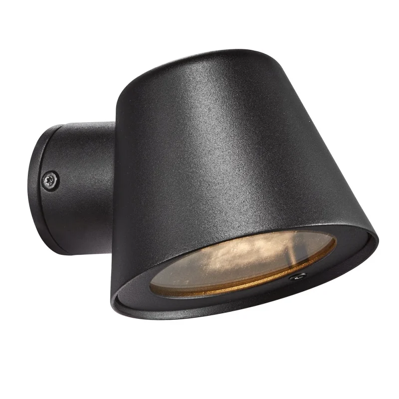 aleria black ip44 wall light easy return