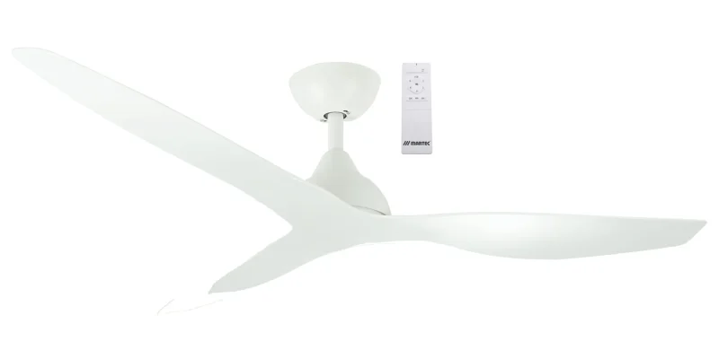 avoca 52 3 blade white dc smart ceiling fan