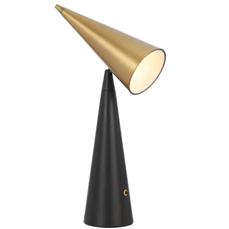 black brass jibara table lamp