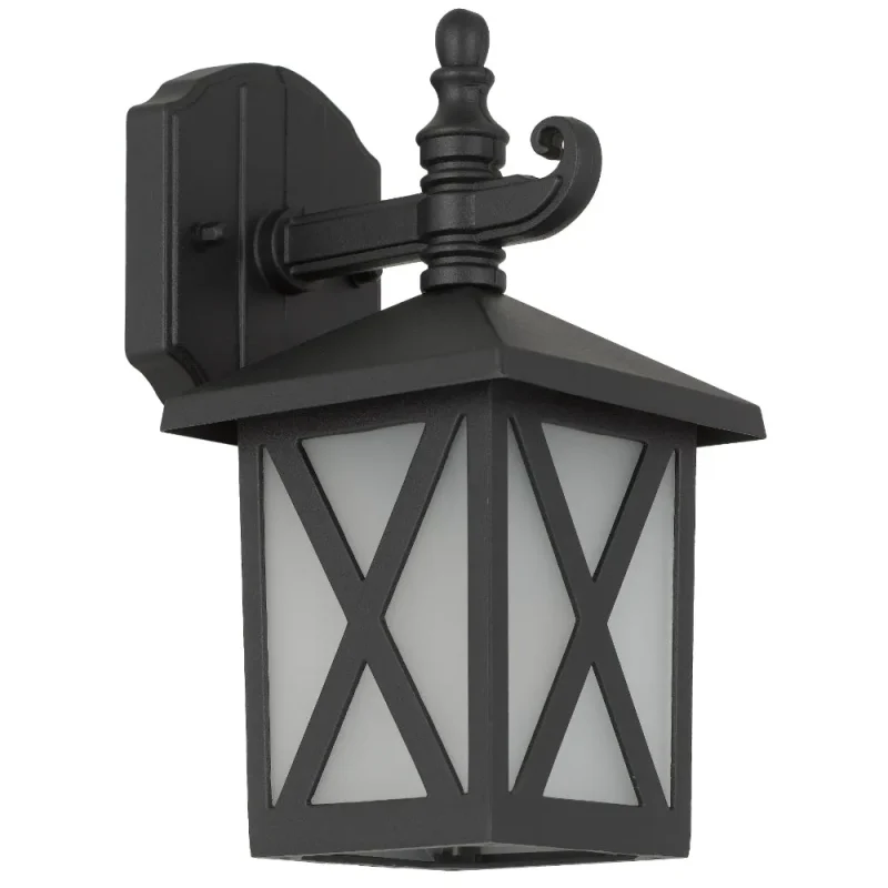 black ip43 frost exterior wall light