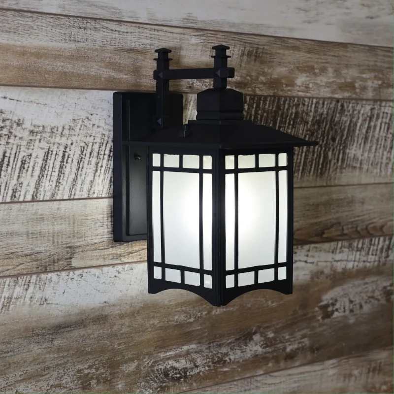 black ip44 lantern light horsham style