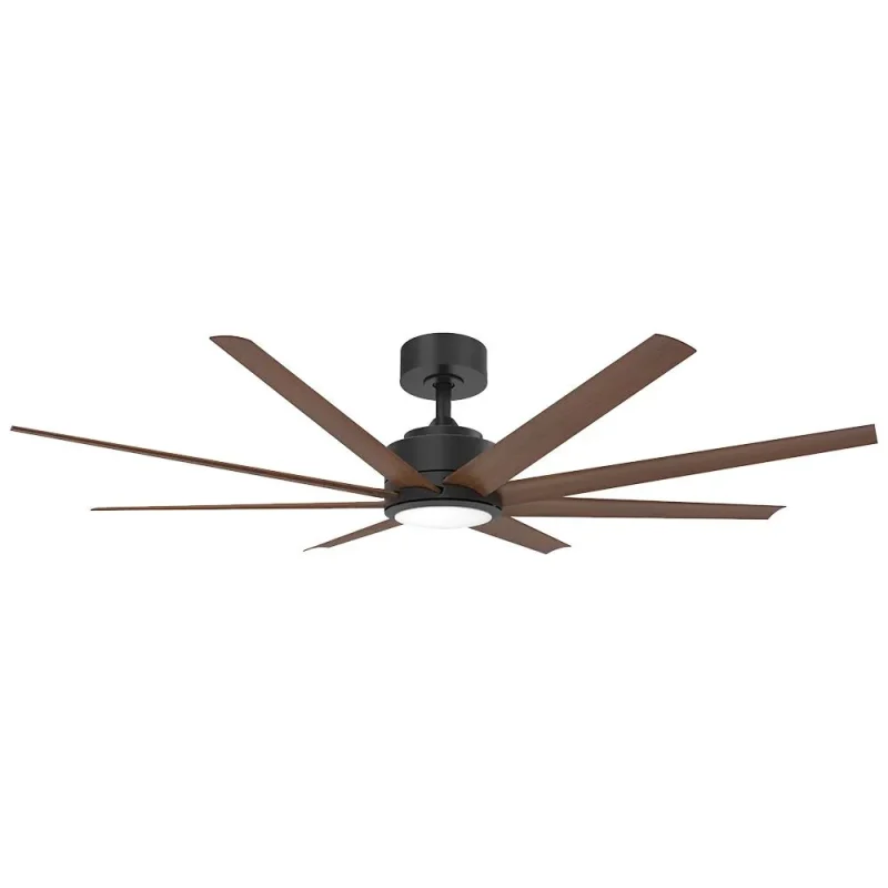 black mahogany titanic 60 ceiling fan with led light