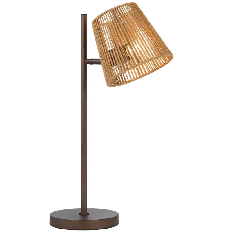 bronze natural string table lamp