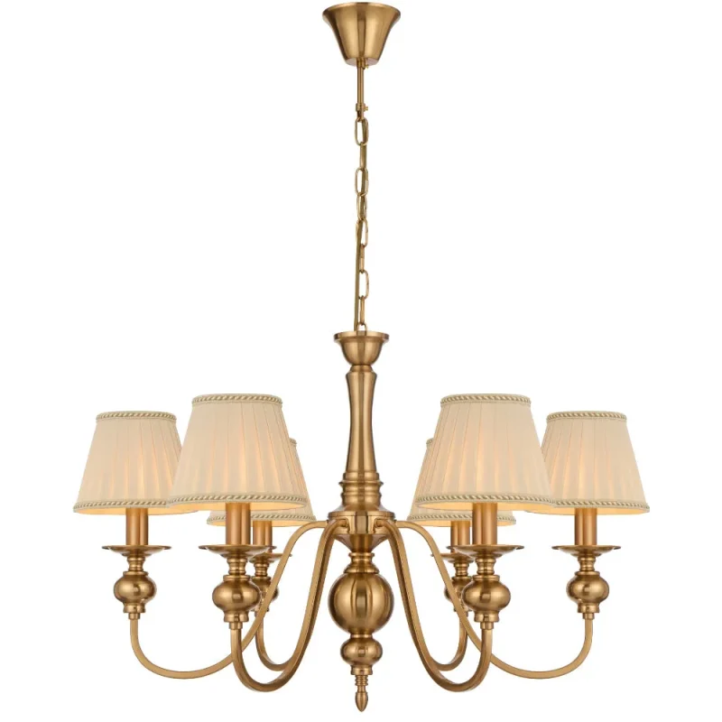 copper pendant lamp with cream shades 6 liters