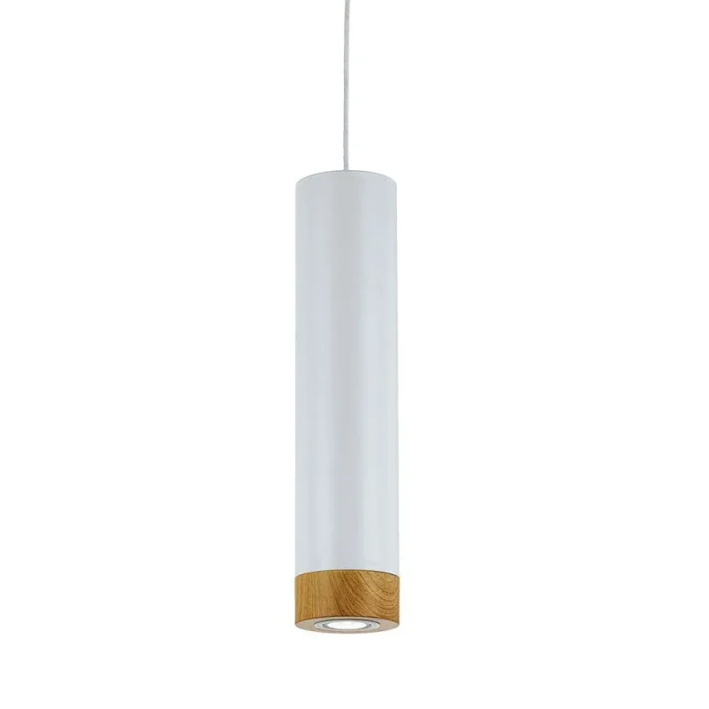 dakota led white oak pendant light