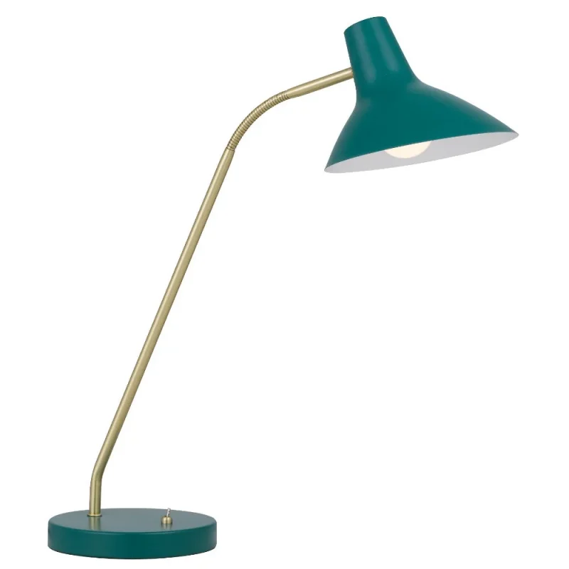 farbon green brass table lamp