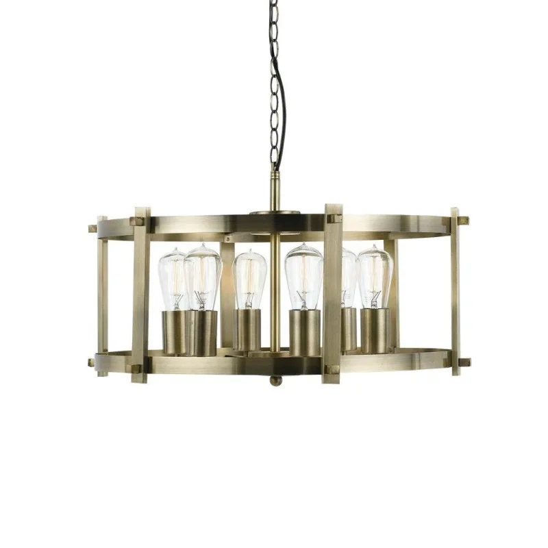 finley 60 pendant light antique brass