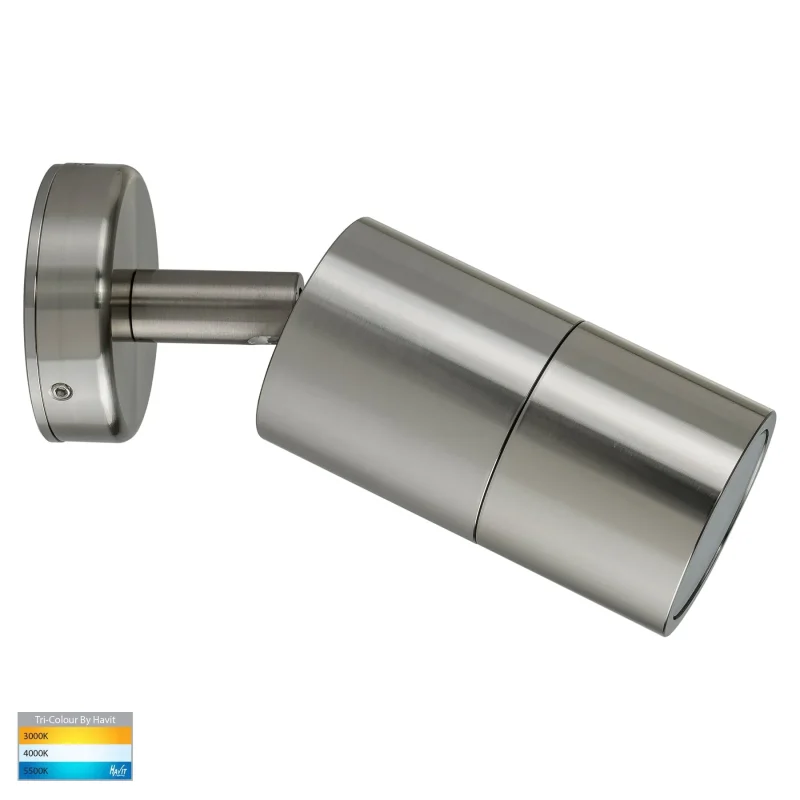 hv1205t single adjustable wall pillar light 316 stainless steel