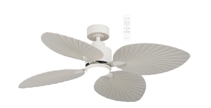 kingston white 50 ceiling fan w dim led light 3 blades scaled