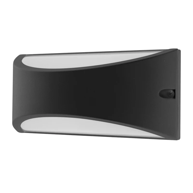 matt black taurus e27 flush wall exterior light