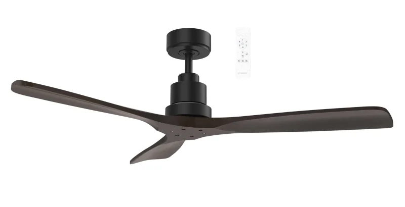 mini 42 black walnut dc smart ceiling fan 3 blades