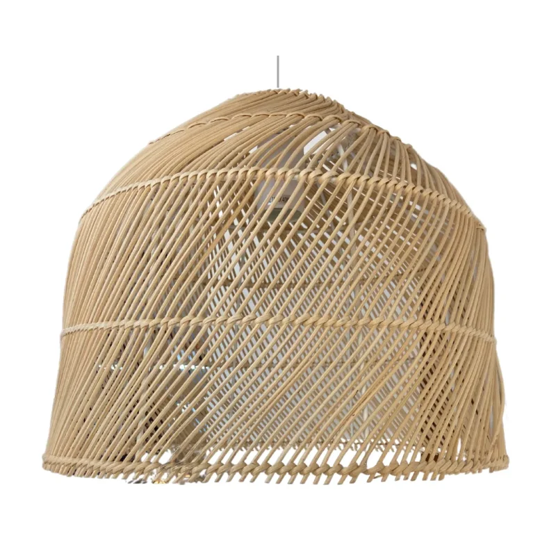 natural rattan dome pendant light e27