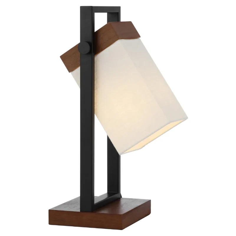 osada table lamp black walnut ivory