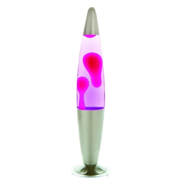 pink peace lava lamp silver pink