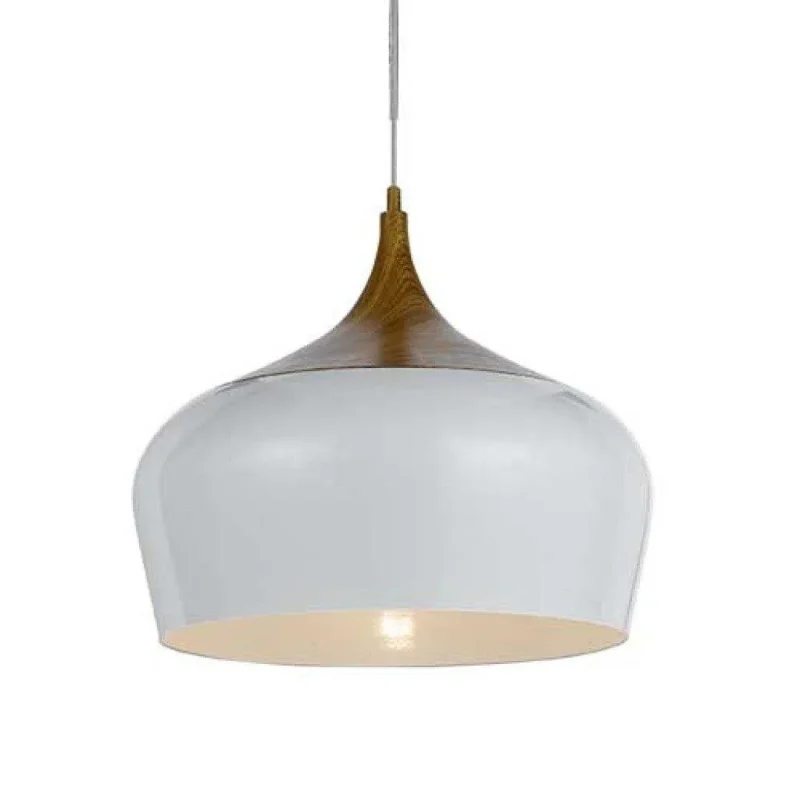 polk white timber pendant light medium