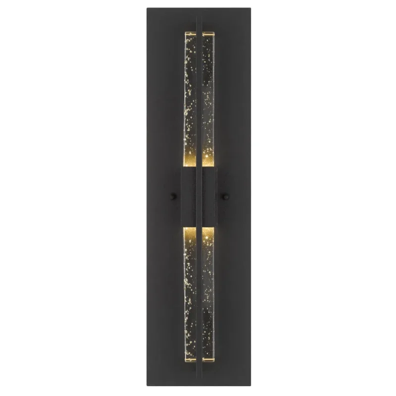 prada 3000k led wall light black sand with seed glass