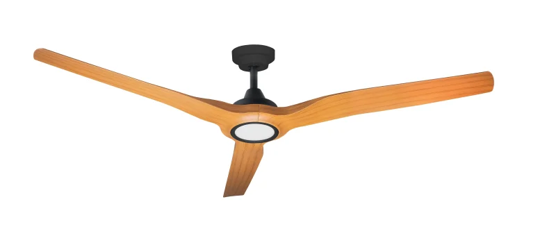 radical 3 60 dc ceiling fan black bamboo with 18w cct led light scaled