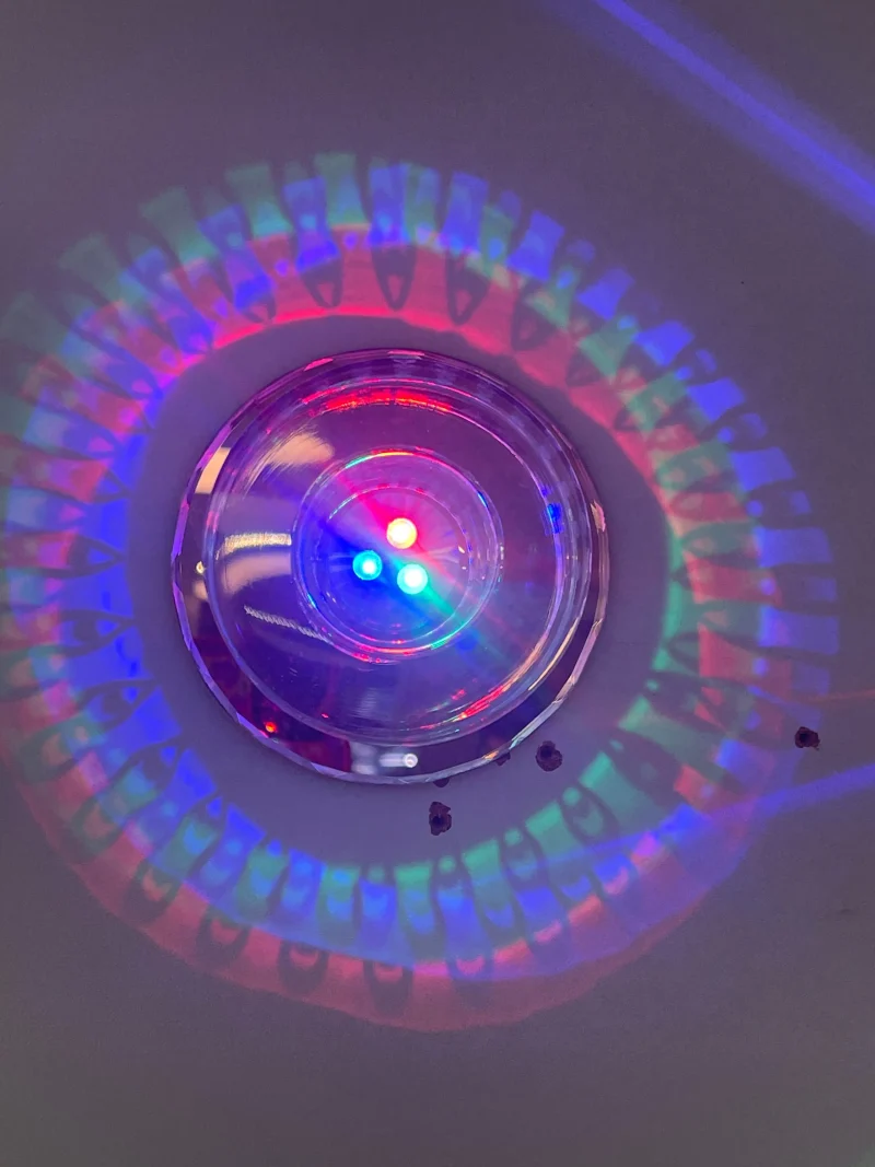 round rgb 3w led wall light qr80131 scaled