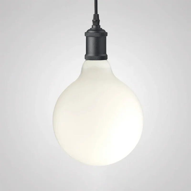 seamless black pendant suspension for modern lighting