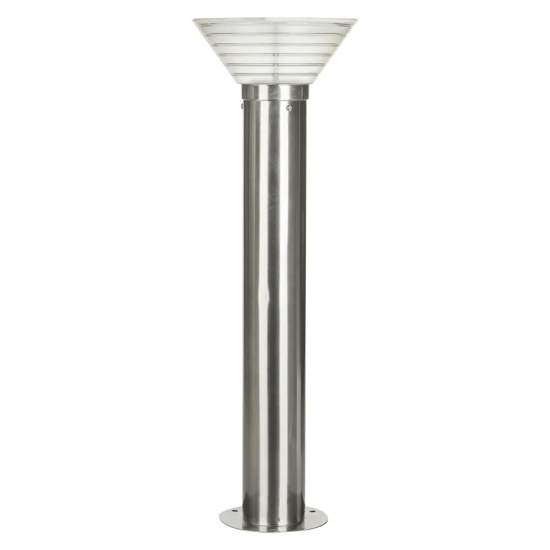 solar stainless steel bollard light commercial grade