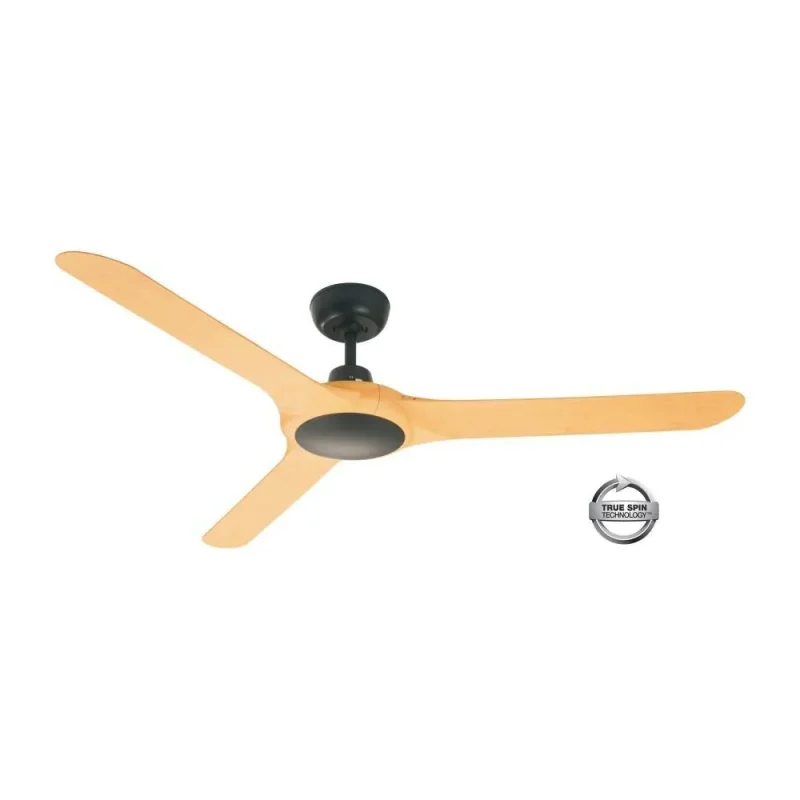 spyda 62 black bamboo ceiling fan premium energy efficient design