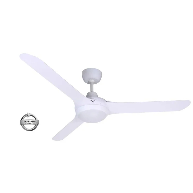 spyda 62 white ceiling fan with 20w led light easy return