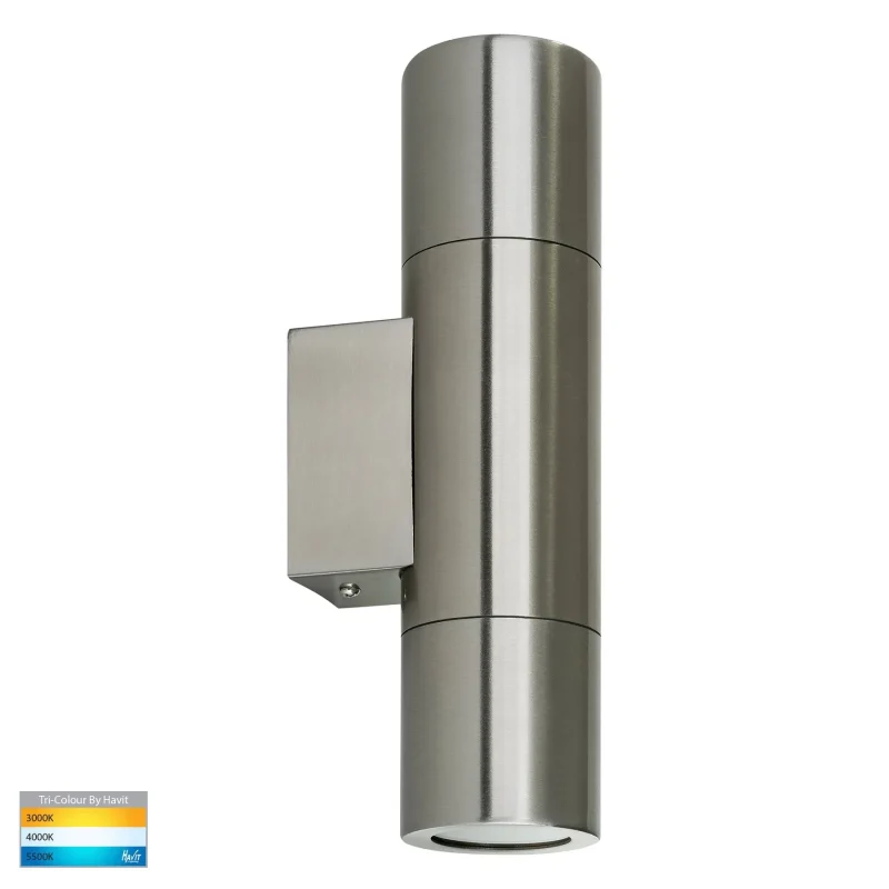 stainless steel cct gu10 wall light 5w up down easy install