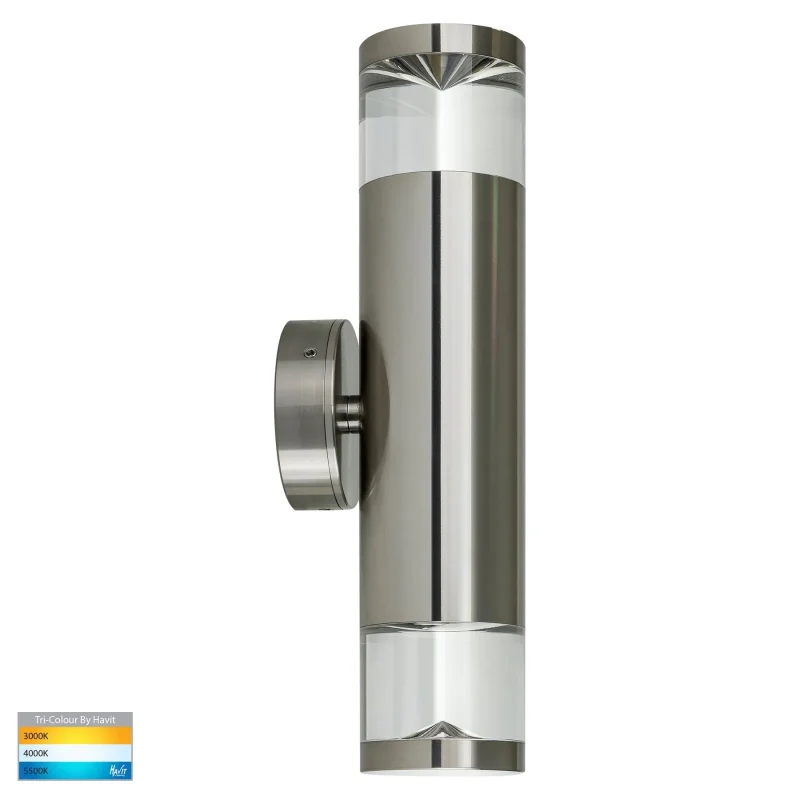 titanium led wall light 5w cct gu10 directional up down