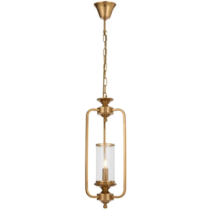 velden 1l copper pendant with clear glass