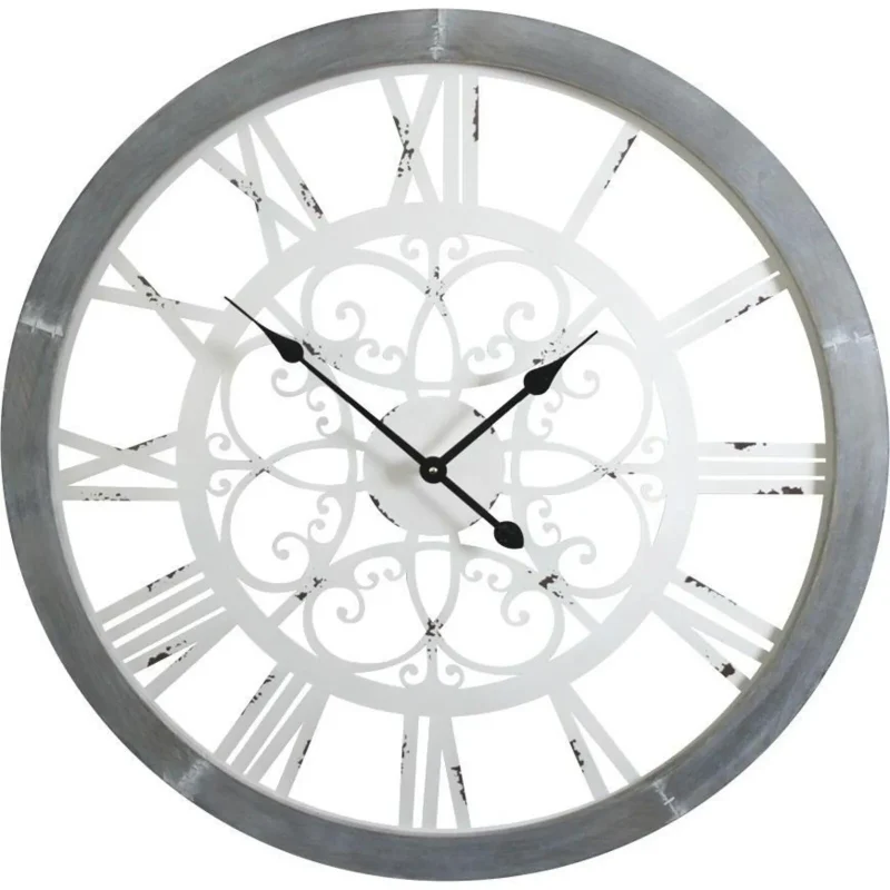 white 80cm interiors view clock lc9575 2