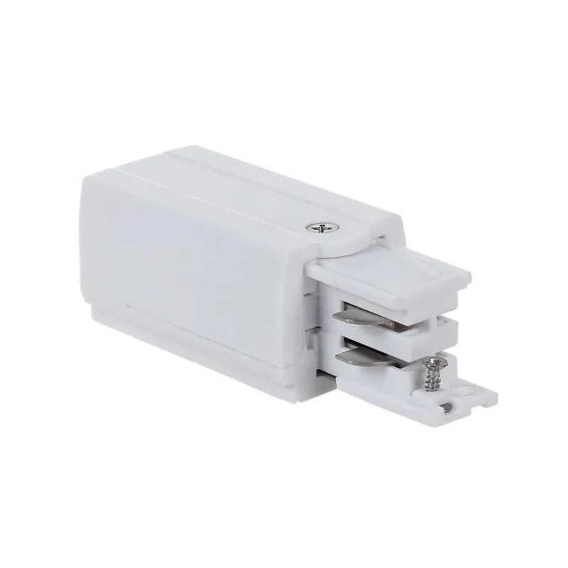 white live end power adapter for single circuit track easy return