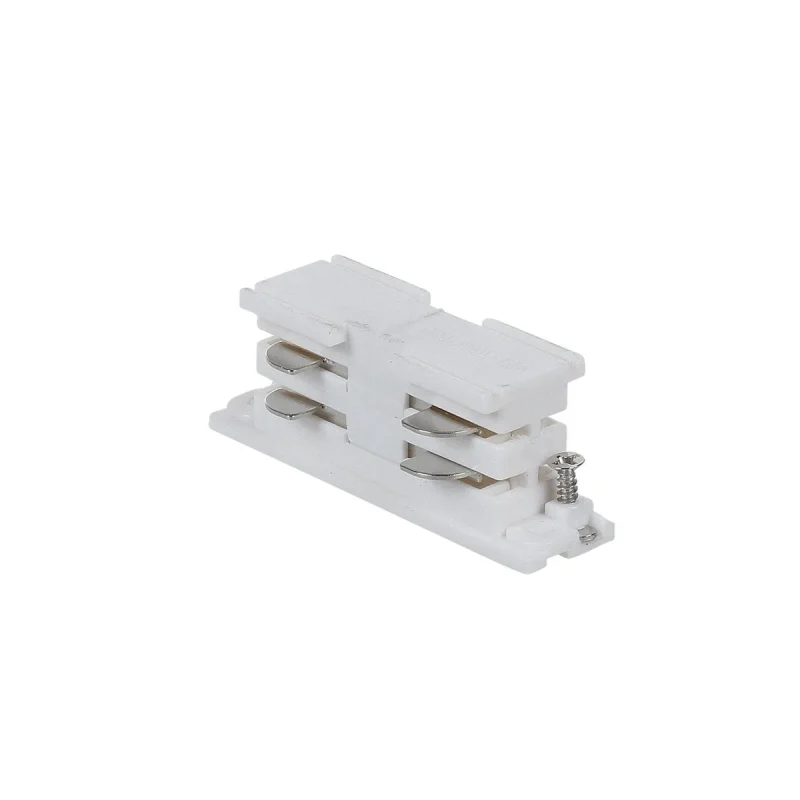 white mini straight track joiner for 3 circuit track