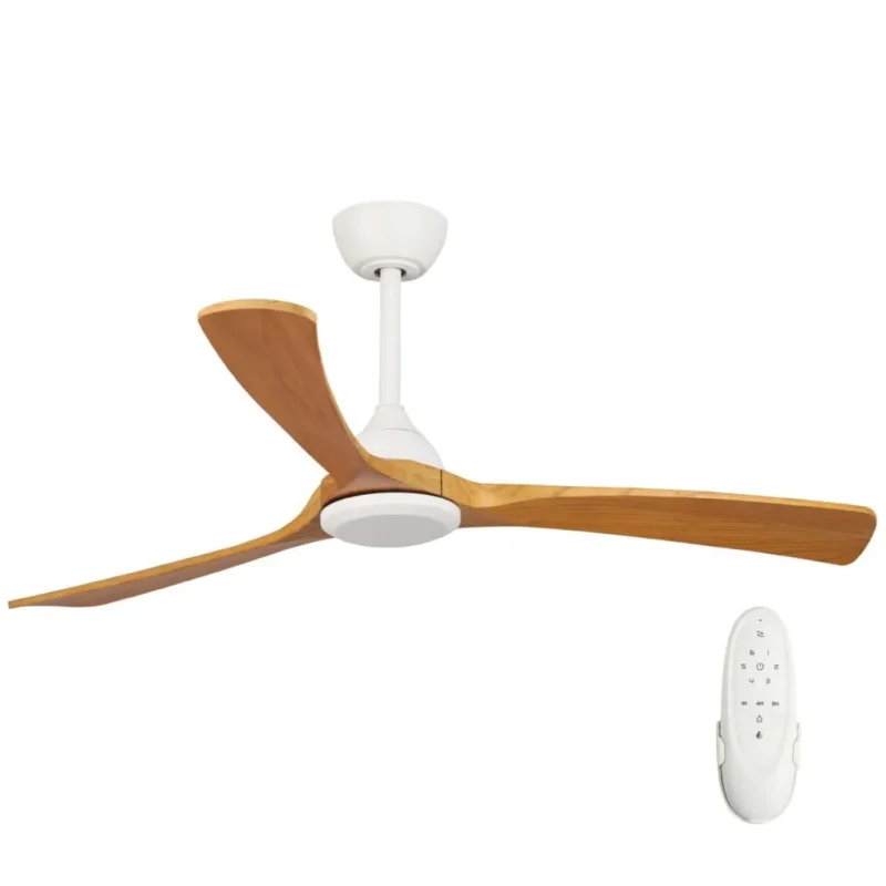 white teak blade ceiling fan 52 dc motor