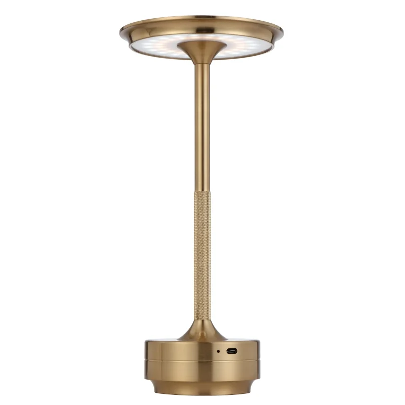 zico 3w cct led rechargeable gold table lamp